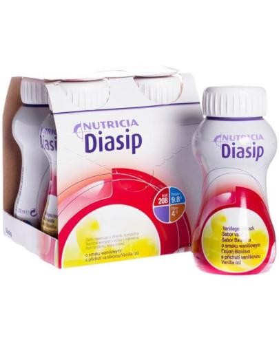 podgląd produktu Diasip płyn odżywczy dla diabetyków, smak waniliowy 4 x 200 ml 