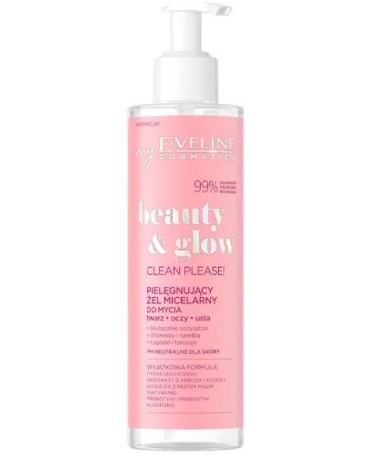 podgląd produktu Eveline Beauty Glow oczyszczający żel micelarny do mycia twarzy 200 ml