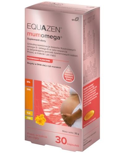 Equazen MumOmega preparat z kwasami tłuszczowymi omega 3 i 6 dla kobiet w ciąży i karm... 