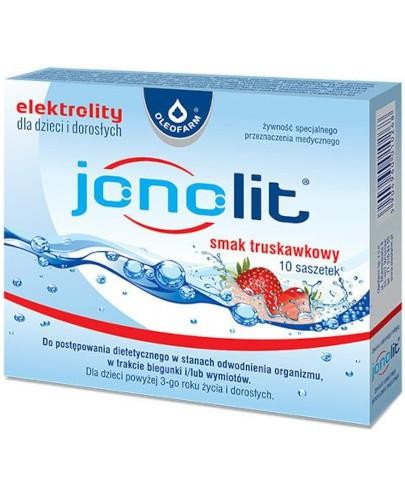 podgląd produktu Jonolit elektrolity smak truskawkowy 10 saszetek