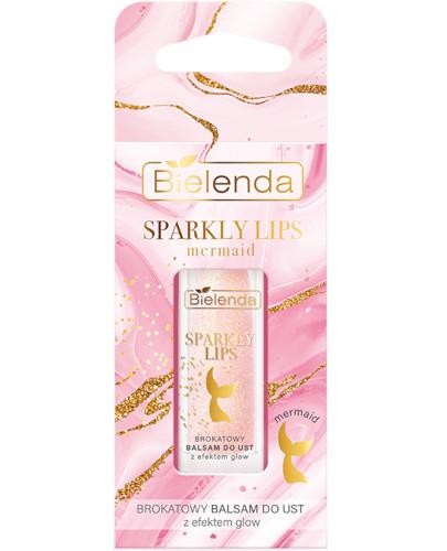 podgląd produktu Bielenda Sparkly Lips mermaid brokatowy balsam do ust z efektem glow 3,8 g
