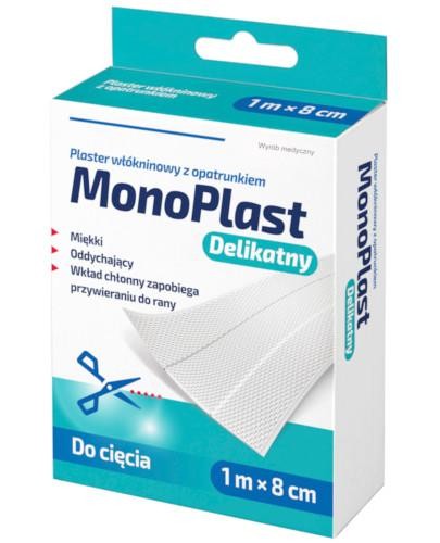 podgląd produktu MonoPlast delikatny plaster z opatrunkiem włókninowy do cięcia 1m x 8cm