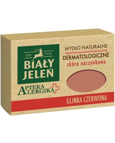 podgląd produktu Biały Jeleń Apteka alergika mydło naturalne dermatologiczne glinka czerwona 125 g