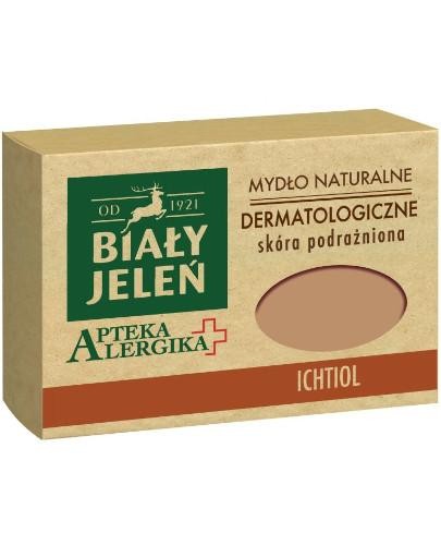 podgląd produktu Biały Jeleń Apteka alergika mydło naturalne dermatologiczne ichtiol 125 g