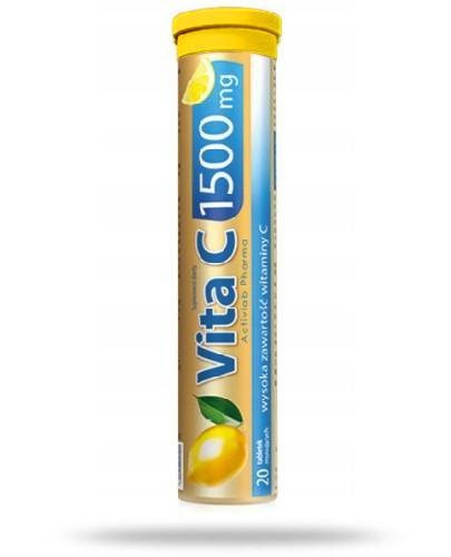 podgląd produktu ActivLab Vita C 1500 mg o smaku cytrynowym 20 tabletek musujących