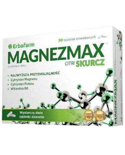 podgląd produktu Magnezmax citri skurcz 30 tabletek powlekanych