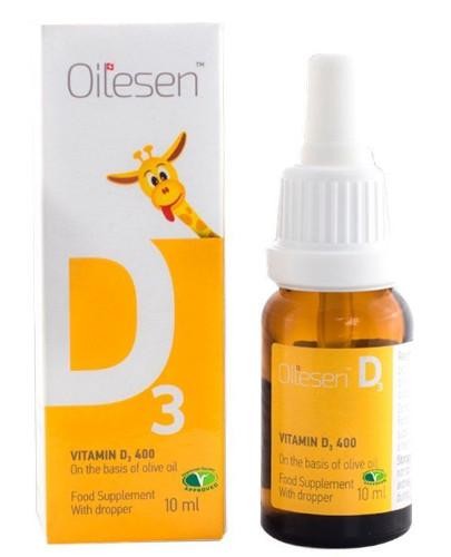 podgląd produktu Oilesen Vitamin D3 400 krople 10 ml