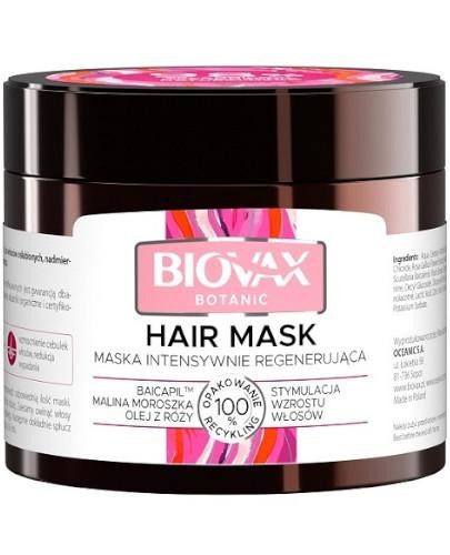 podgląd produktu Biovax Botanic maska intensywnie regenerująca do włosów baicapil malina moroszka olej z róży 250 ml