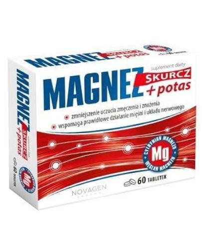 podgląd produktu Magnez skurcz + potas 60 tabletek Novagen