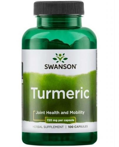 podgląd produktu Swanson Turmeric (kurkuma) 720 mg 100 kapsułek