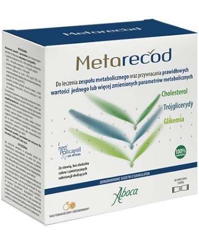 podgląd produktu Metarecod jednodawkowe saszetki z granulatem 40 sztuk