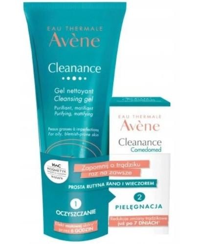 podgląd produktu Avene Cleanance żel oczyszczający 200 ml + koncentrat przeciw niedoskonałościom 30 ml