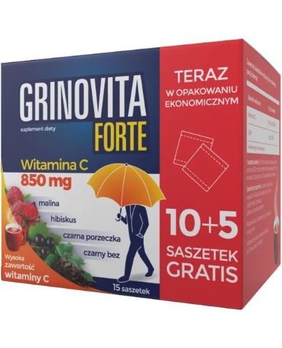 podgląd produktu Grinovita Forte proszek 15 saszetek