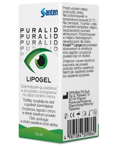 podgląd produktu Puralid Lipogel płyn do oczu 15 ml