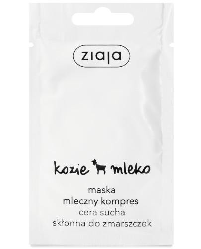 podgląd produktu Ziaja kozie mleko maska mleczny kompres 7 ml