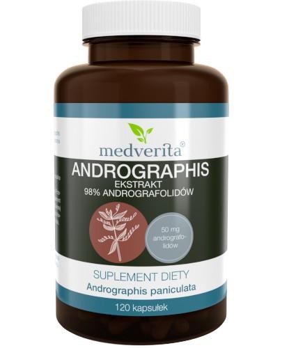podgląd produktu Medverita Andrographis ekstrakt 98% andrografolidów 120 kapsułek