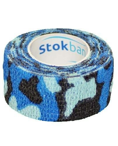 podgląd produktu Stokban bandaż elastyczny samoprzylepny moro niebieski 2.5cm x 4,5m 1 sztuka