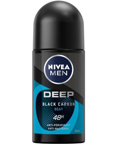 podgląd produktu Nivea Deep Black Carbon antiperspirant roll on 50 ml