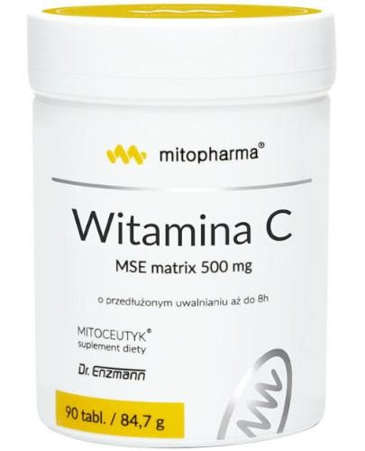 podgląd produktu Mitopharma Witamina C MSE matrix 500 µg 90 tabletek