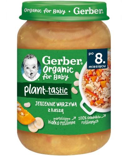 podgląd produktu Nestlé Gerber Organic for Baby Plant-tastic Jesienne warzywa z kaszą po 8 miesiącu 190 g