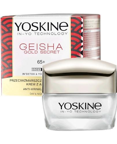 podgląd produktu Yoskine Geisha Gold Secret 65+ krem przeciwzmarszczkowy z algą nori na dzień i na noc 50 ml