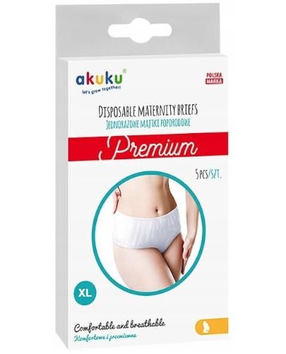 podgląd produktu Akuku jednorazowe majtki poporodowe Premium rozmiar XL 5 sztuk [A0552]