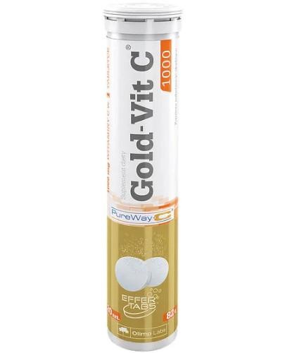 podgląd produktu Olimp Gold-Vit C 1000 smak cytrynowy 20 tabletek musujących