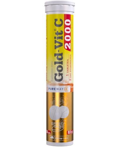 podgląd produktu Olimp Gold-Vit C 2000 smak pomarańczowy 20 tabletek musujących