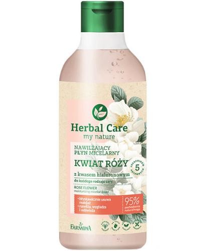 podgląd produktu Farmona Herbal Care nawilżający płyn micelarny bez pompki kwiat róży 400 ml
