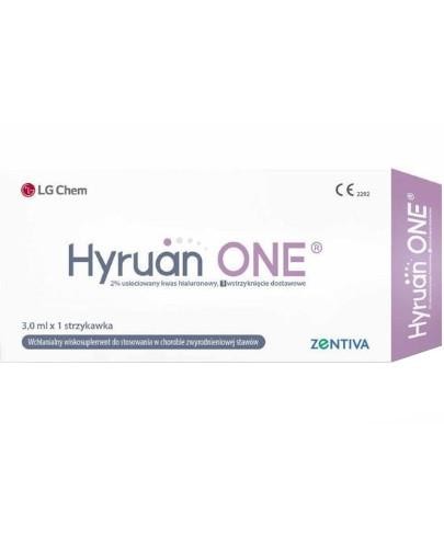 podgląd produktu Hyruan ONE roztwór do wstrzykiwań dostawowych 1 strzykawka 3 ml