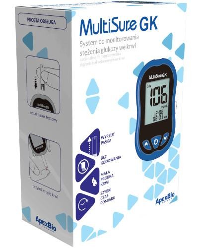 podgląd produktu MultiSure GK system do monitorowania stężenia glukozy we krwi 1 sztuka