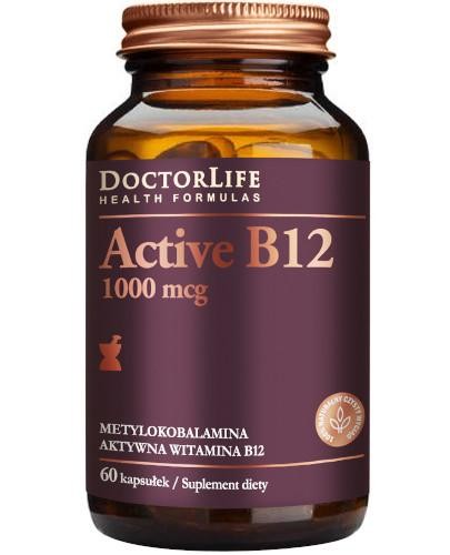 podgląd produktu Doctor Life Active B12 witamina B12 1000 μg 60 kapsułek