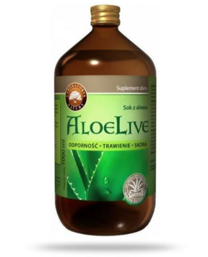 AloeLive Odporność Trawienie Skóra sok z aloesu 99,7% 1000ml  