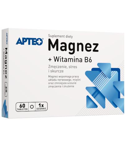 Apteo Magnez + Wit.B6 60 tabletek