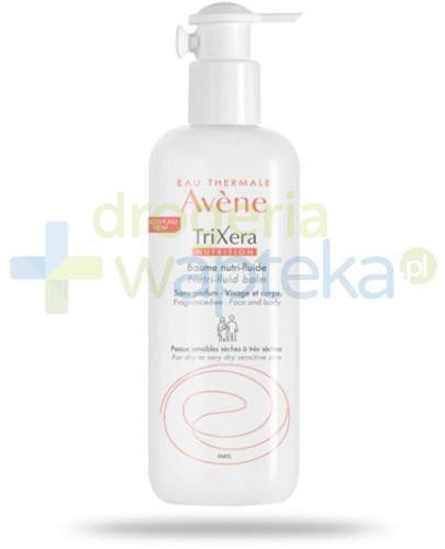 podgląd produktu Avene TriXera Nutrition Nutri-fluid balsam bezzapachowy do twarzy i ciała skóra sucha i bardzo sucha wrażliwa 400 ml