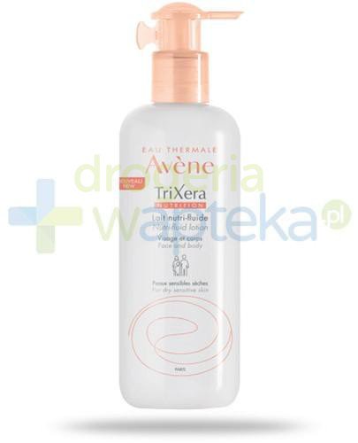 podgląd produktu Avene TriXera Nutrition Nutri-fluid mleczko do twarzy i ciała skóra sucha i wrażliwa 400 ml