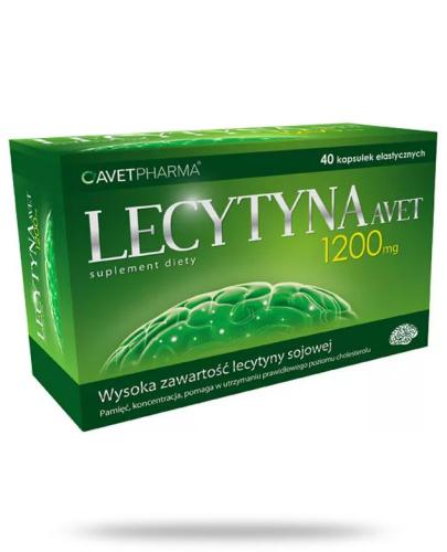 Avet Pharma Lecytyna 1200 mg 40 kapsułek 