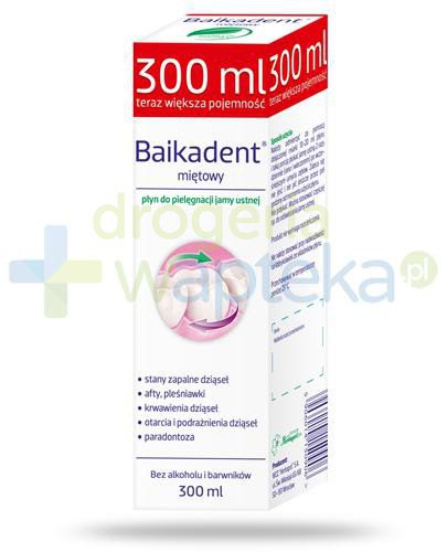 podgląd produktu Baikadent płyn do jamy ustnej smak miętowy 300 ml