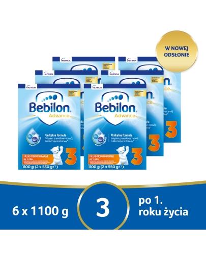 Bebilon 3 Pronutra Advance mleko modyfikowane powyżej 1. roku 6x 1100 g [SZEŚCIOPAK] 
