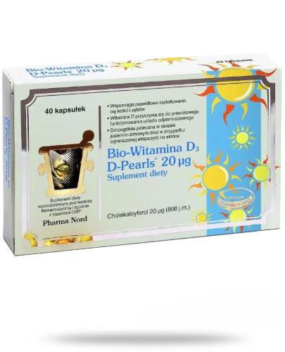 Bio-Witamina D3 Pearls 40 kapsułek