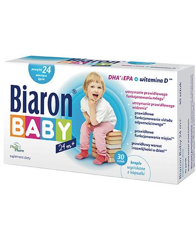 podgląd produktu Biaron Baby 24m+ DHA + EPA + witamina D 30 kapsułek