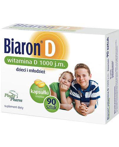 podgląd produktu Biaron witamina D 1000j.m. 90 kapsułek