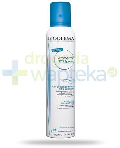 podgląd produktu Bioderma Atoderm SOS Spray ultra łagodzący eliminujący swędzenie skóry 200 ml