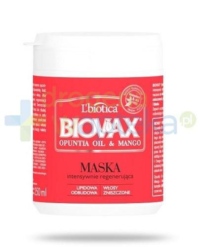 Biovax Opuntia Oil & Mango maska intensywnie regenerująca 250 ml