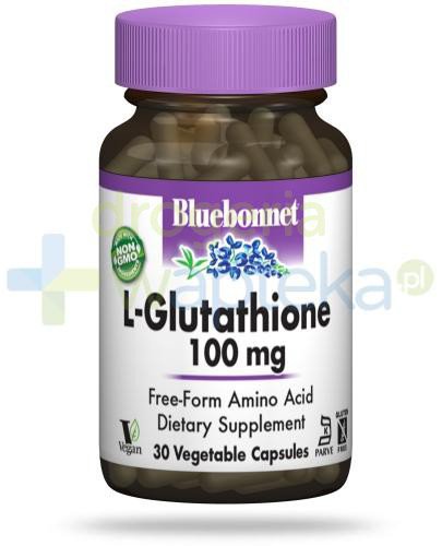podgląd produktu Bluebonnet Nutrition L-Glutation 100 mcg, 30 wegańskich kapsułek