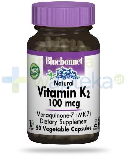 podgląd produktu Bluebonnet Nutrition Witamina K2, MK-7, 50 wegańskich kapsułek 