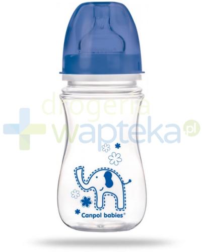Canpol Babies EasyStart butelka szerokootworowa antykolkowa kolorowe zwierzęta 240 ml [35/206]
