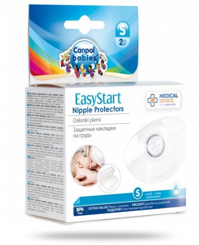 Canpol Babies EasyStart silikonowe osłonki na piersi rozmiar S 2 sztuki [18/602] 