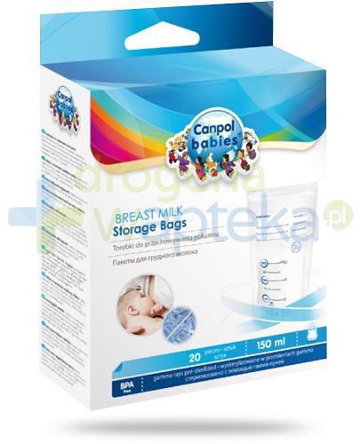 podgląd produktu Canpol Babies torebki do przechowywania pokarmu 20 sztuk [70/001]