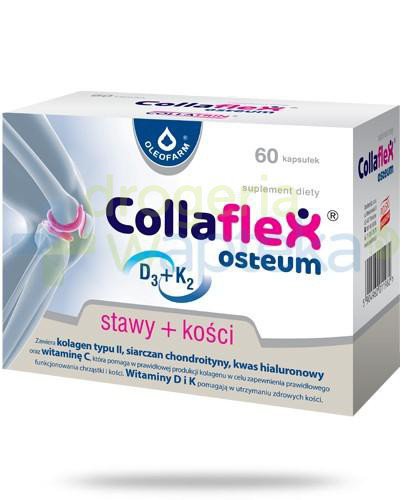 Collaflex Osteum kolagen typu II + kwas hialuronowy + chondroityna 60 kapsułek